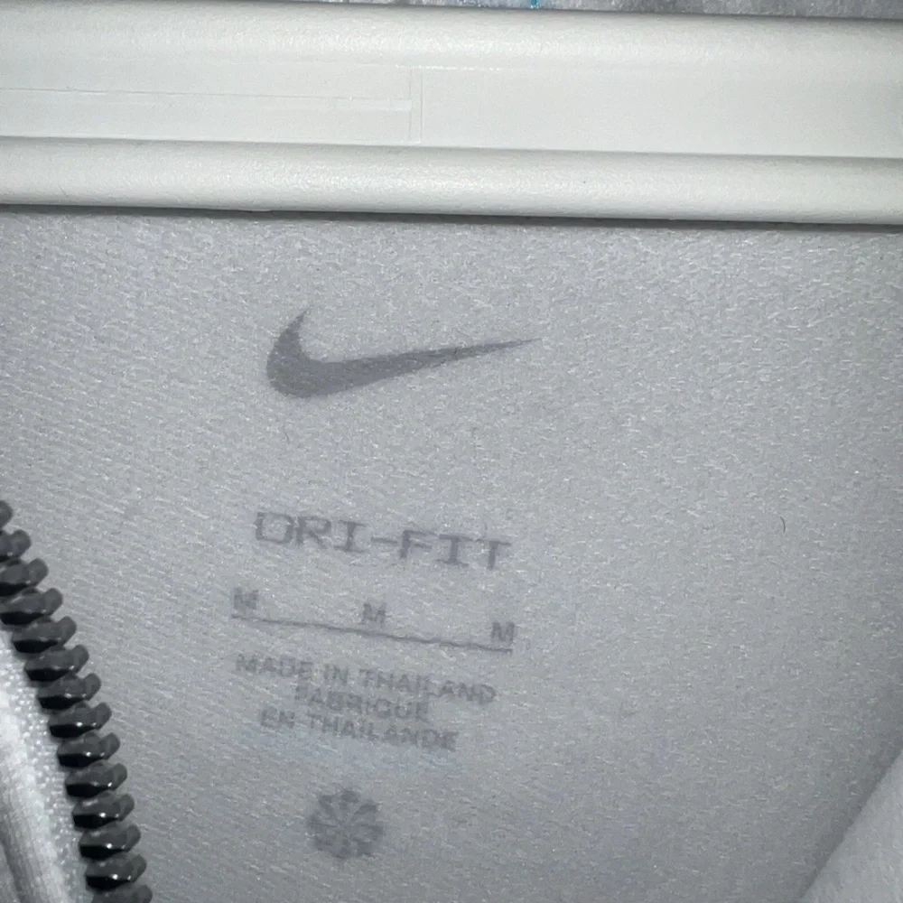 Nike White and Blue Sweatshirt
